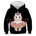 S816fdede33764379a8c44a7ebeda27f7i Sweat Licorne à Capuche Noir