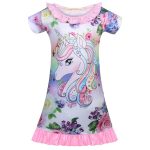 Chemise de nuit été licorne fille - Licorne