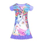 Chemise de nuit été licorne fille - Licorne