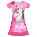 Chemise de nuit été licorne fille - Licorne