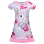 Chemise de nuit été licorne fille - Licorne