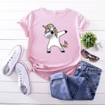 T-shirt Licorne Dab Femme - Une Licorne