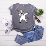 T-shirt Licorne Dab Femme - Une Licorne