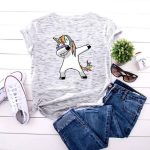 T-shirt Licorne Dab Femme - Une Licorne
